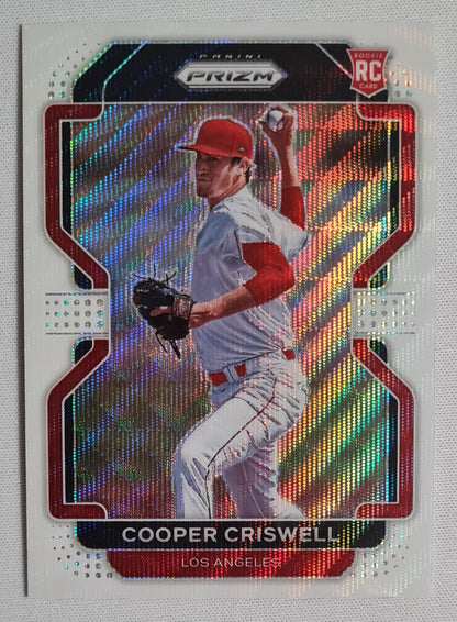 Cooper Criswell - 2022 Panini Prizm Tier III White Wave Prizm #234 Los Angeles Angels
