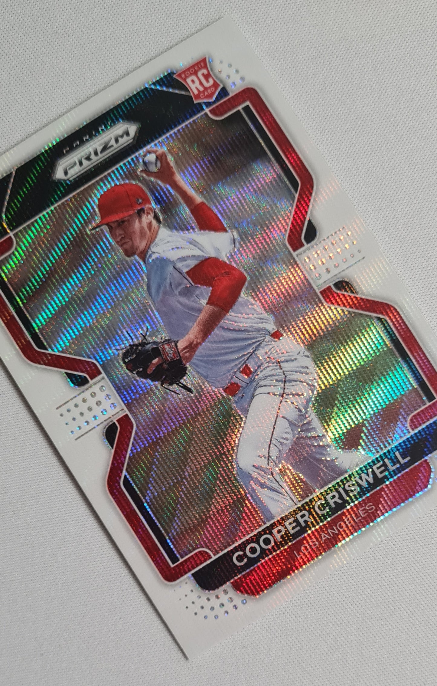 Cooper Criswell - 2022 Panini Prizm Tier III White Wave Prizm #234 Los Angeles Angels