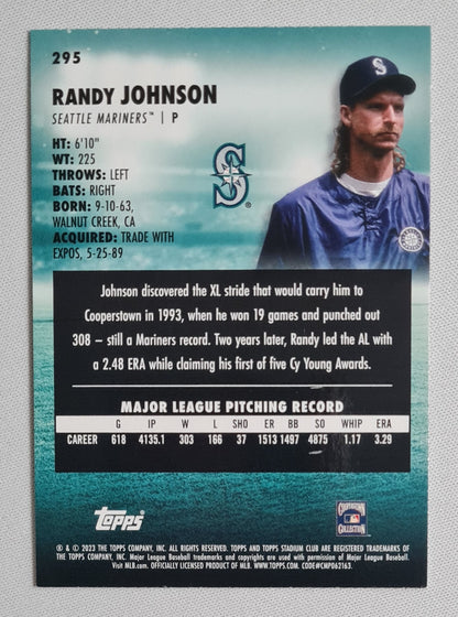 Randy Johnson - 2023 Topps Stadium Club #295 Seattle Mariners
