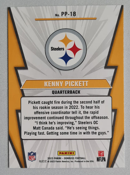 Kenny Pickett - 2023 Panini Donruss Football "Power Plus" NFL Steelers #PP-18