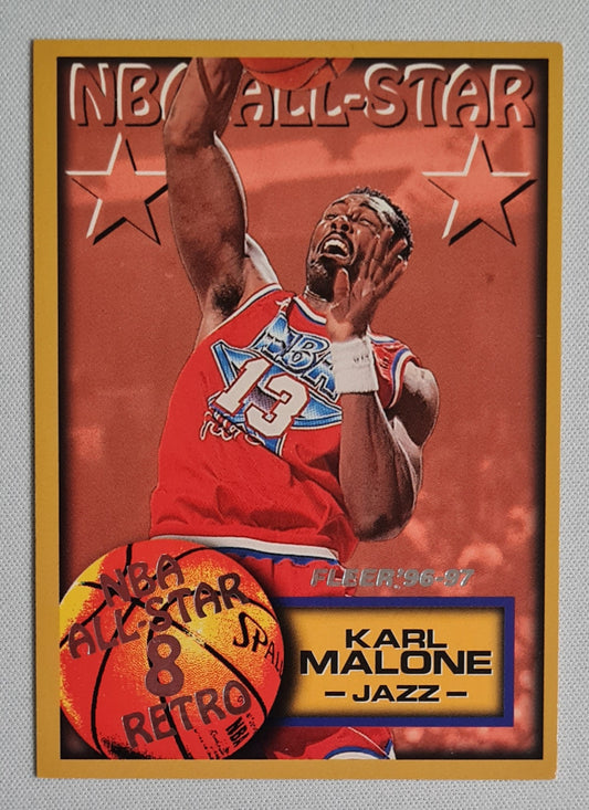 Karl Malone - 1997 Fleer/SkyBox NBA Baseketball All Star Game - Jazz - #314