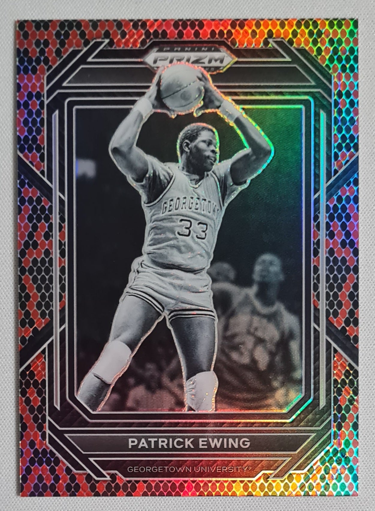 Patrick Ewing - 2023 Panini Prizm Draft Picks Basketball #96 Snakeskin SP Rare!