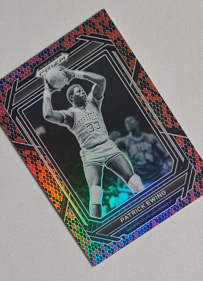 Patrick Ewing - 2023 Panini Prizm Draft Picks Basketball #96 Snakeskin SP Rare!