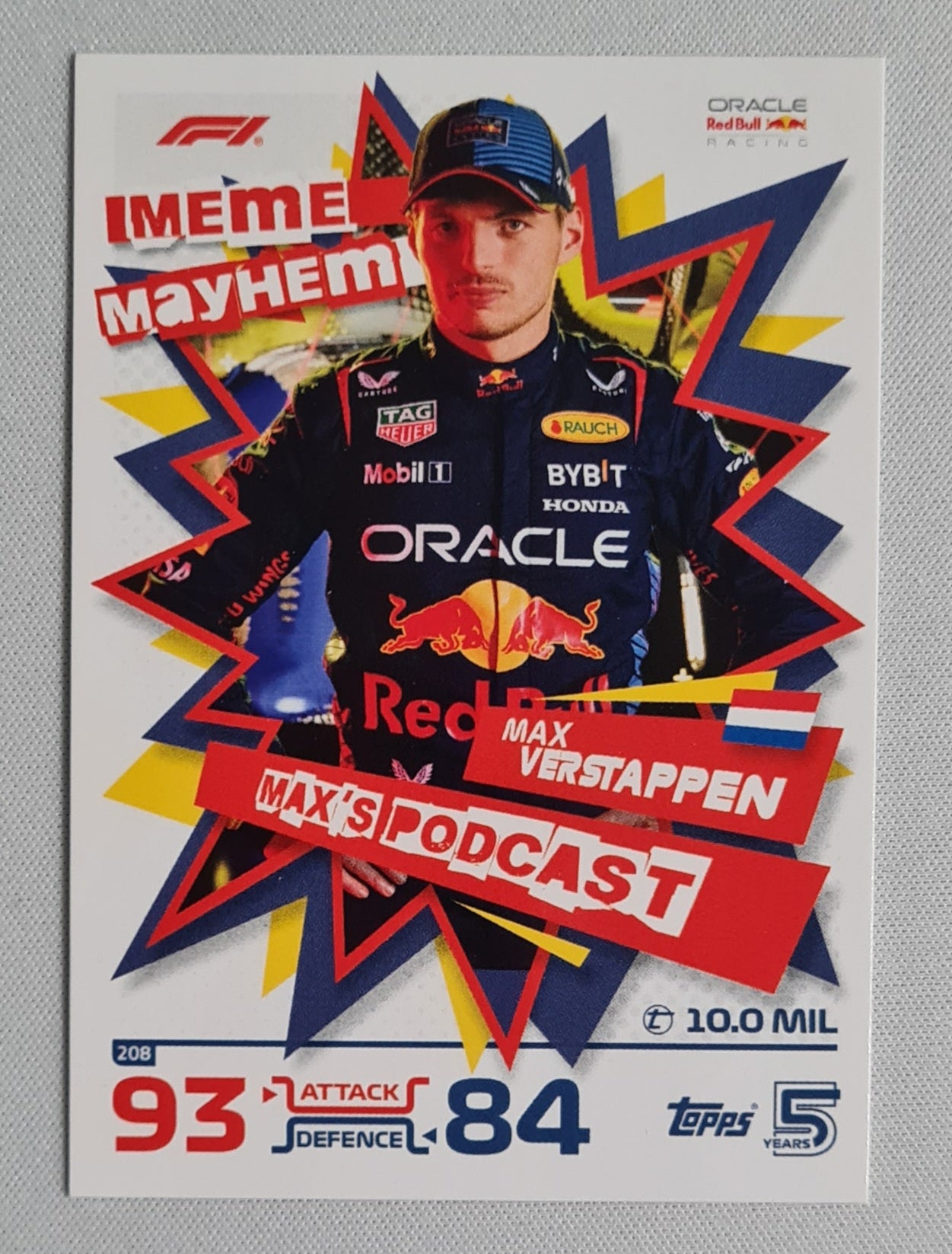 Max Verstappen - 2024 Topps Turbo Max's Podcast