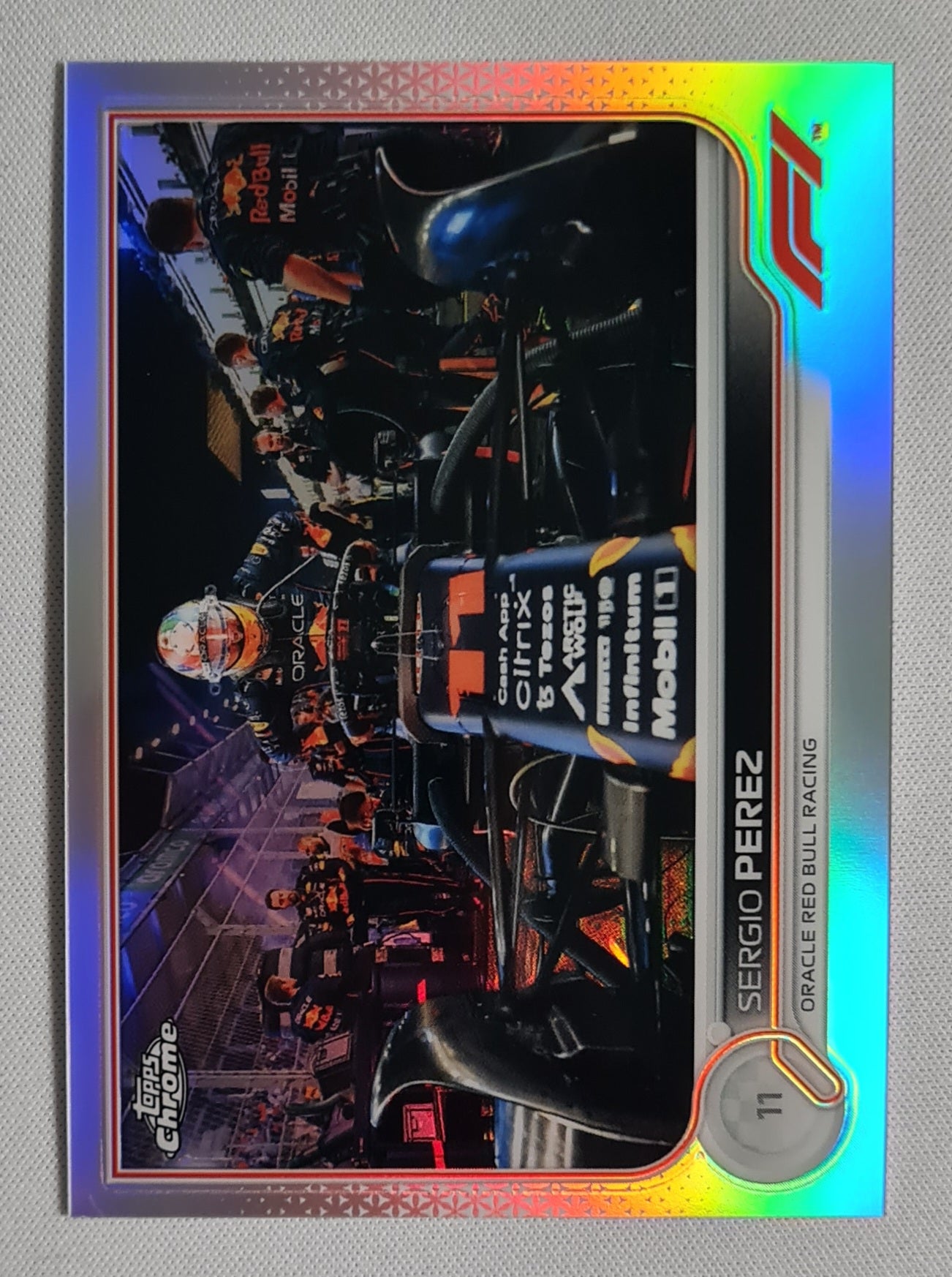 Sergio Perez - 2022 Topps Chrome Oracle Red Bull Refractor #23