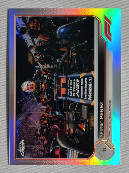 Sergio Perez - 2022 Topps Chrome Oracle Red Bull Refractor #23