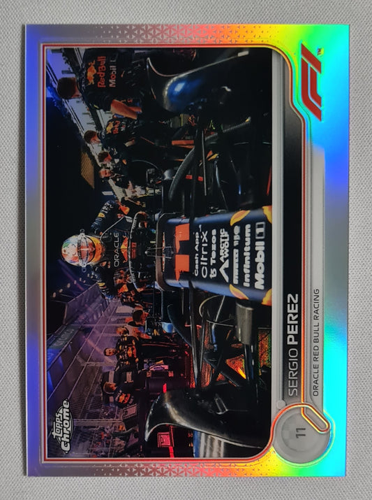 Sergio Perez - 2022 Topps Chrome Oracle Red Bull Refractor #23