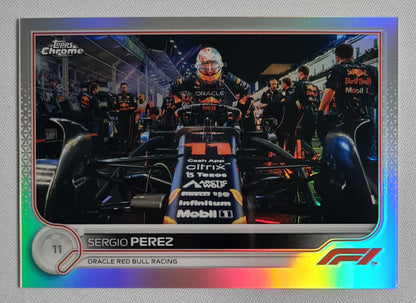 Sergio Perez - 2022 Topps Chrome Oracle Red Bull Refractor #23