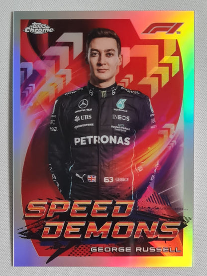 George Russell - 2022 Topps Chrome Speed Demon