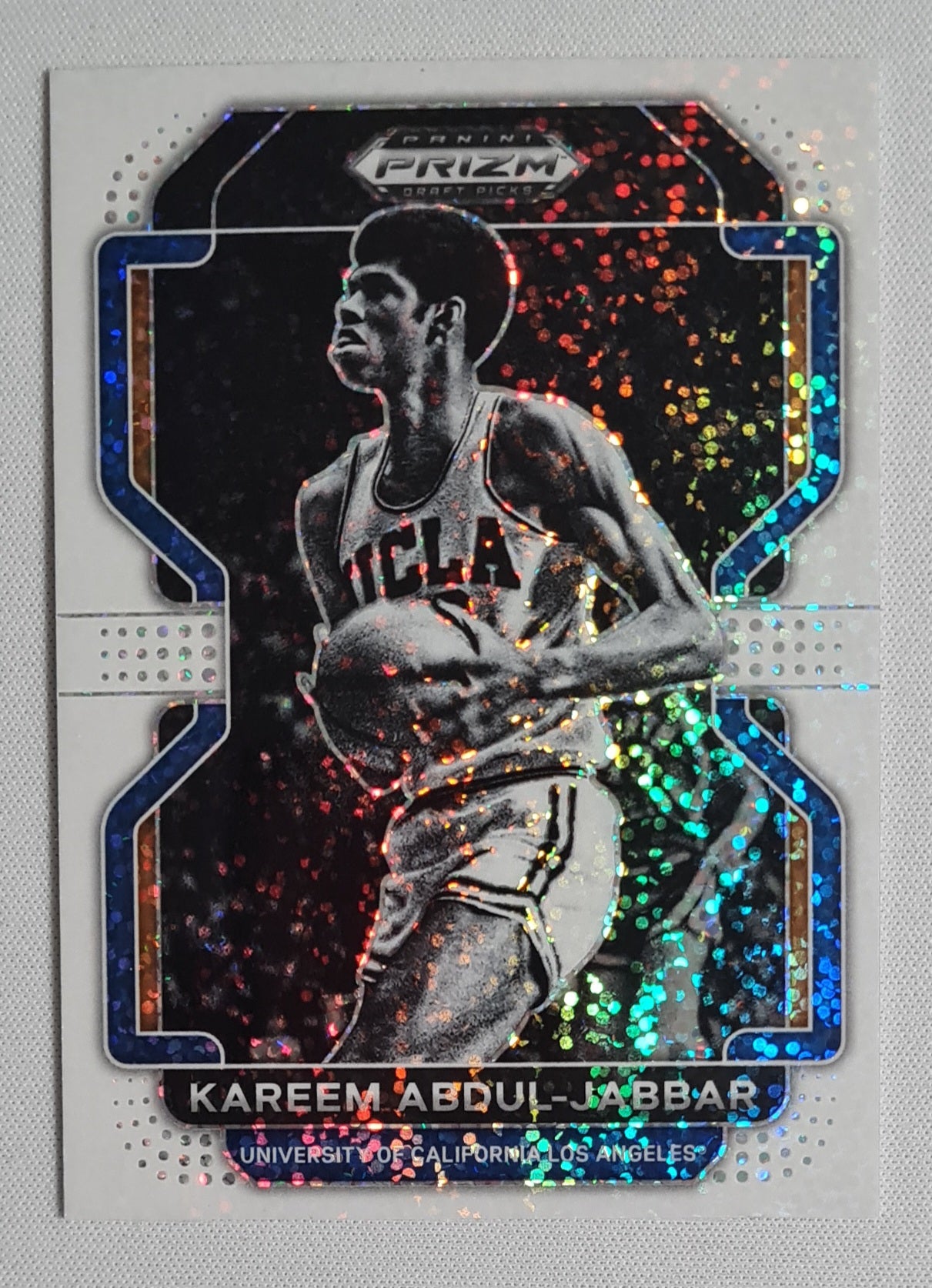 Kareem Abdul-Jabbar - 2023 Panini Prizm Draft Picks Basketball #30 White Sparkle HOF