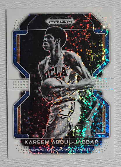 Kareem Abdul-Jabbar - 2023 Panini Prizm Draft Picks Basketball #30 White Sparkle HOF