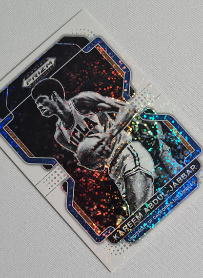Kareem Abdul-Jabbar - 2023 Panini Prizm Draft Picks Basketball #30 White Sparkle HOF