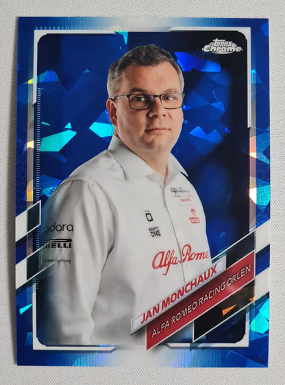 Jan Monchaux - 2021 Topps Chrome Alfa Romeo Sapphire  #95