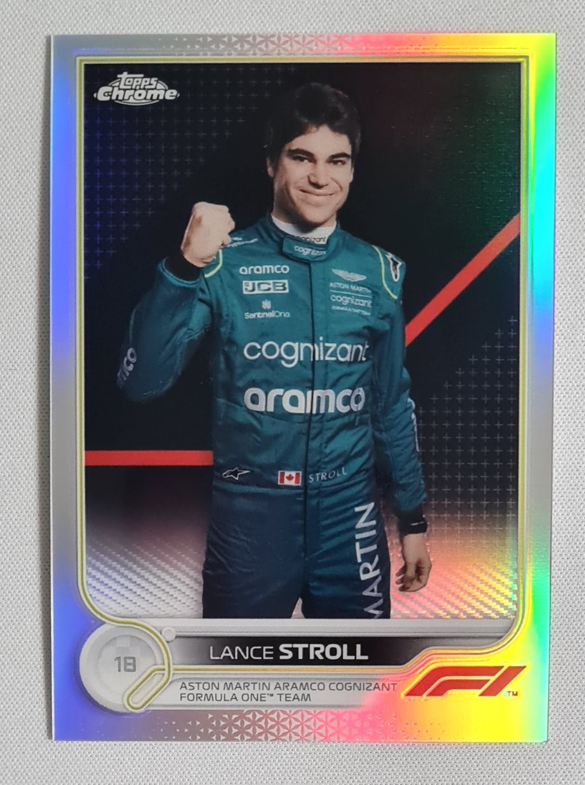 Lance Stroll - 2022 Topps Chrome Aston Martin Refractor #48