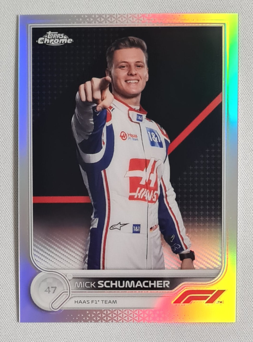 Mick Shumacher - 2022 Topps Chrome Haas F1 Team Refractor #69