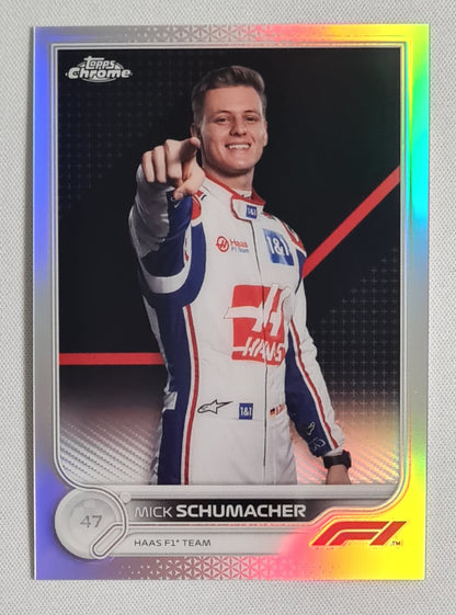 Mick Shumacher - 2022 Topps Chrome Haas F1 Team Refractor #69