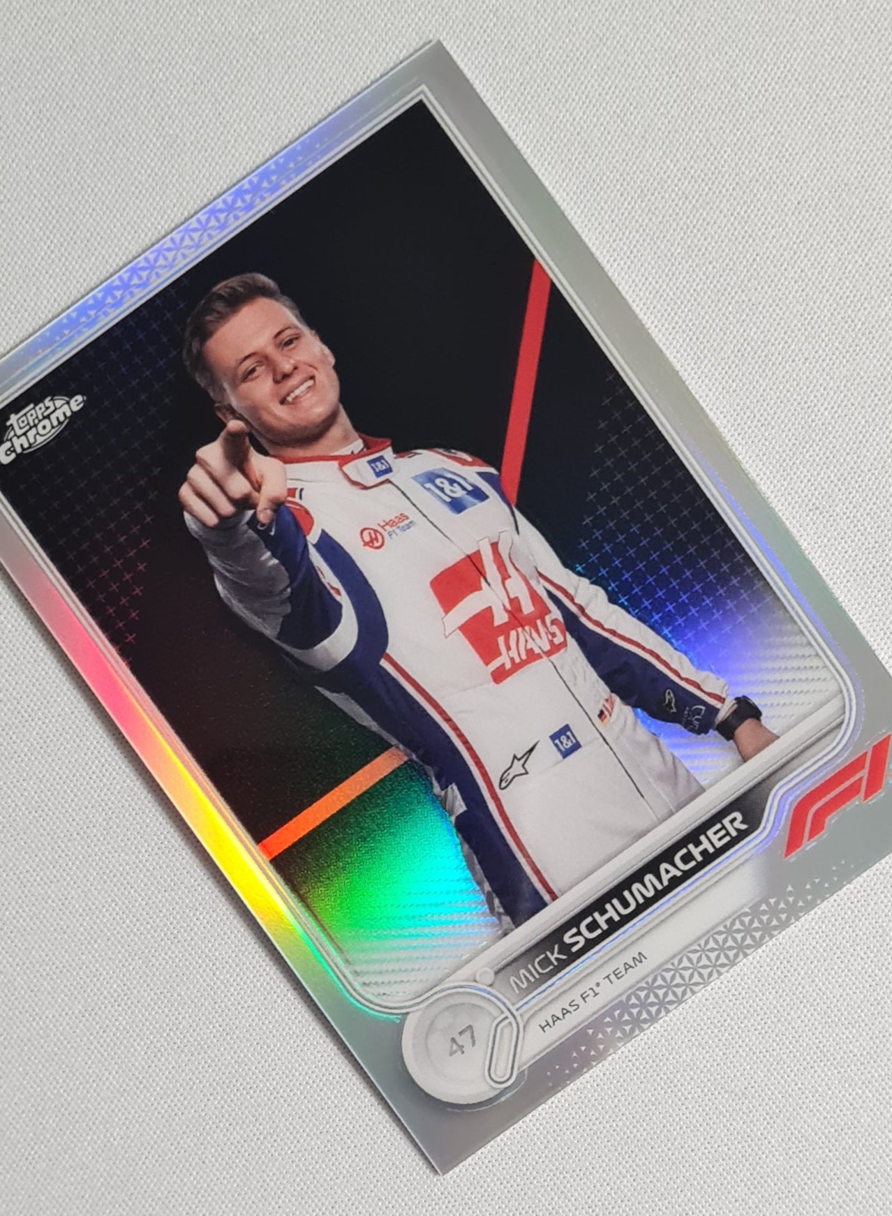 Mick Shumacher - 2022 Topps Chrome Haas F1 Team Refractor #69