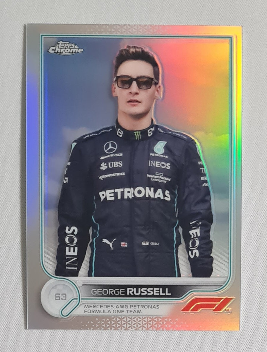 George Russell - 2022 Topps Chrome Mercedes AMG Refractor #20