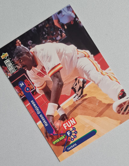 Hakeem Olajuwon - 1995 Upper Deck "Fun Facts" NBA Rockets #175