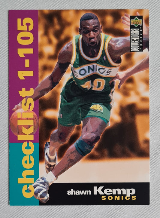 Shawn Kemp - 1995 Upper Deck (Checklist 1-105) NBA Sonics #209