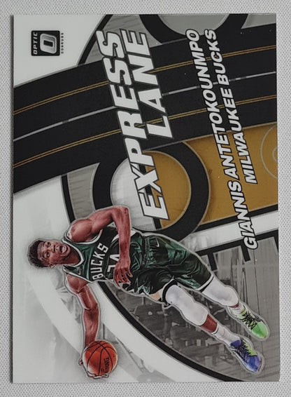 Giannis Antetokounmpo - 2021-22 Panini Donruss Optic Basketball NBA Bucks "Express Lane" #3