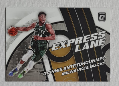 Giannis Antetokounmpo - 2021-22 Panini Donruss Optic Basketball NBA Bucks "Express Lane" #3