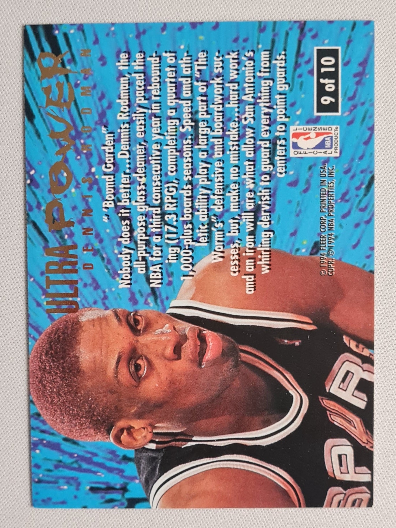 Dennis Rodman - Fleer 1994/95 Ultra Power /10