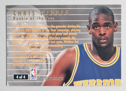 Chris Webber - Fleer 1994/95 Ultra NBA Award Winner #4