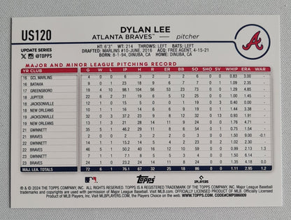Dylan Lee - 2024 Topps MLB Atlanta Braves Cracked Foil #US120