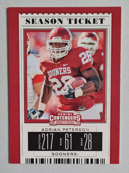 Adrian Peterson - 2019 Panini Contenders Draft Picks #4