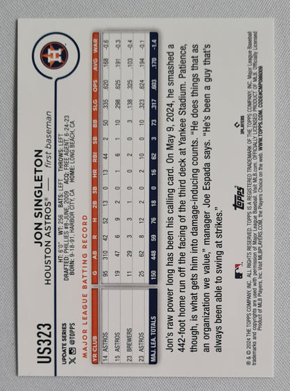 Jon Singleton - 2024 Topps #US323