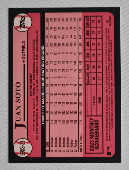 Juan Soto - 2024 Topps 35 NY Yankees Anniversary #89US-31