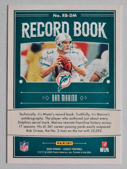 Dan Marino - 2020 Panini Legacy Record Book #RB-DM