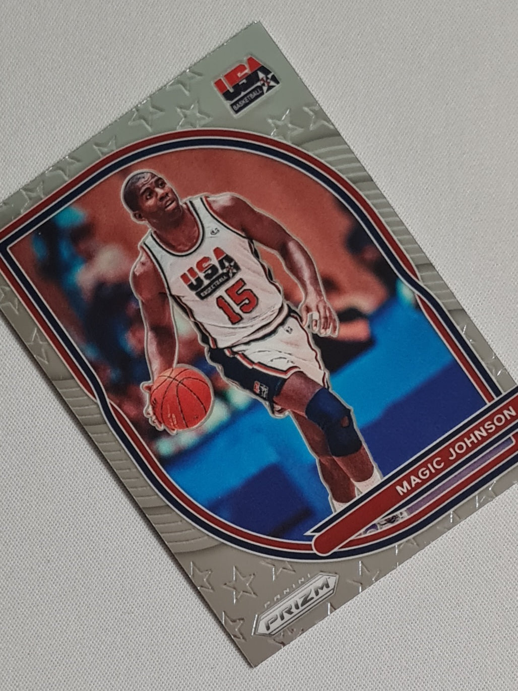 Magic Johnson - 2020-21 Panini Prizm Basketball Team USA Prizm #7