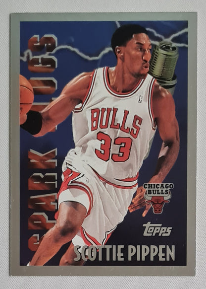 Scottie Pippen - 1996 Topps "Spark Plugs" NBA Basketball Bulls #SP-10
