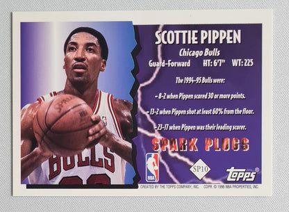 Scottie Pippen - 1996 Topps "Spark Plugs" NBA Basketball Bulls #SP-10