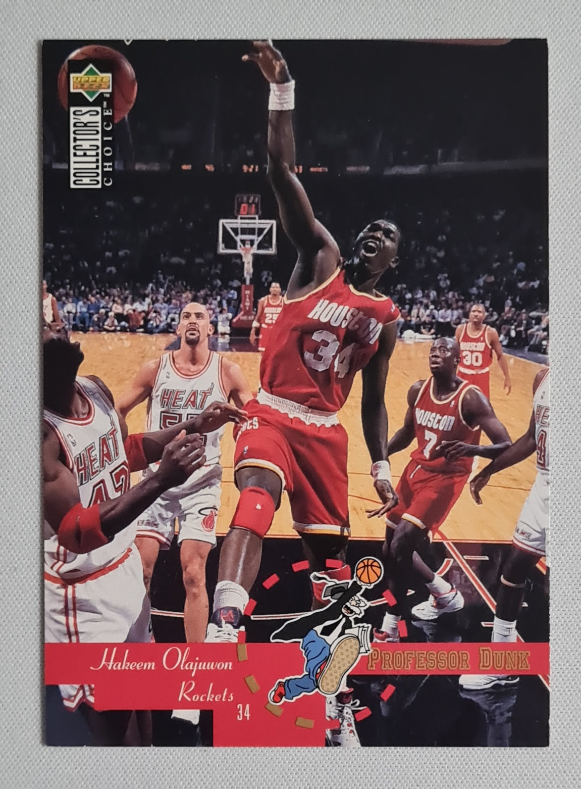 Hakeem Olajuwon - 1995 Upper Deck Collector's Choice "Professor Dunk" #196