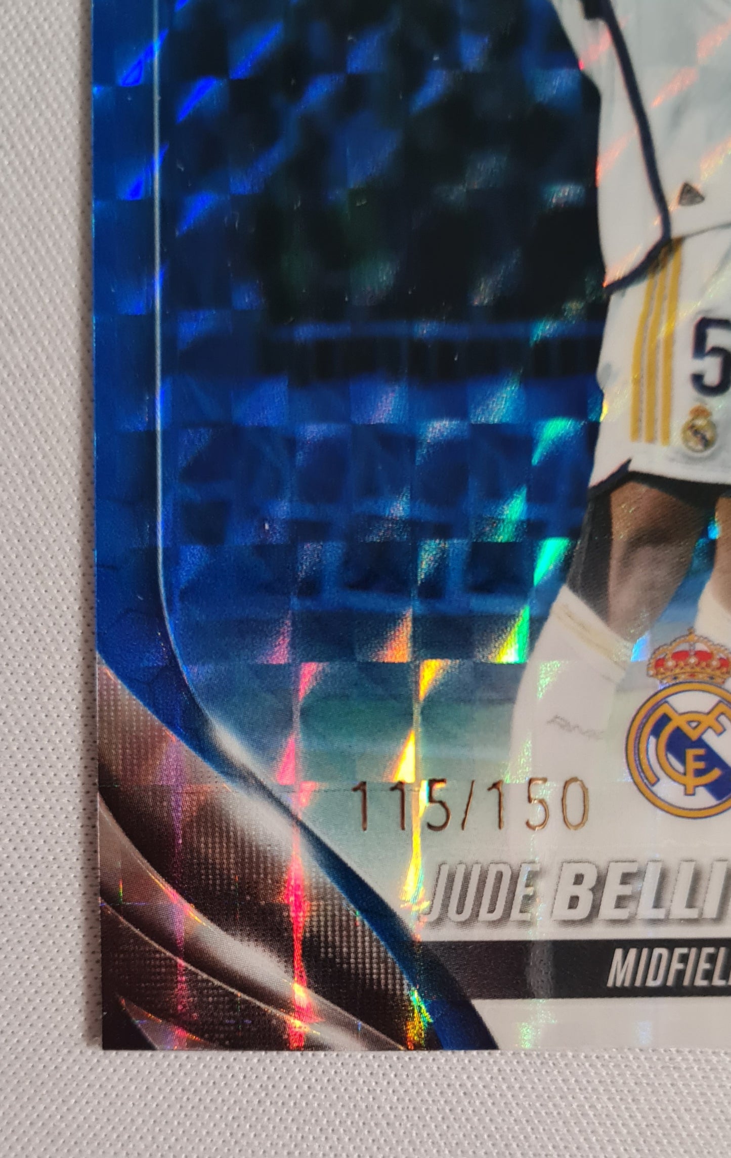 Jude Bellingham - 2023/24 Topps Chrome UEFA Blue Prizm /150 #112 Real Madrid C.F.