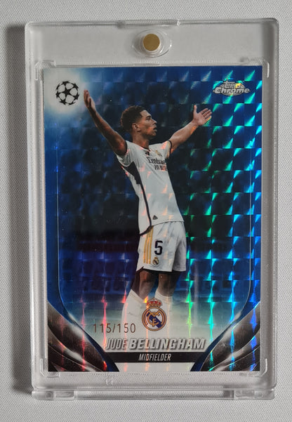 Jude Bellingham - 2023/24 Topps Chrome UEFA Blue Prizm /150 #112 Real Madrid C.F.