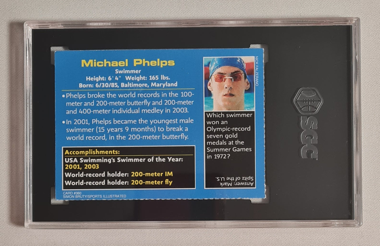 Michael Phelps - 2004 SI For Kids #360 Swimming /Authentic