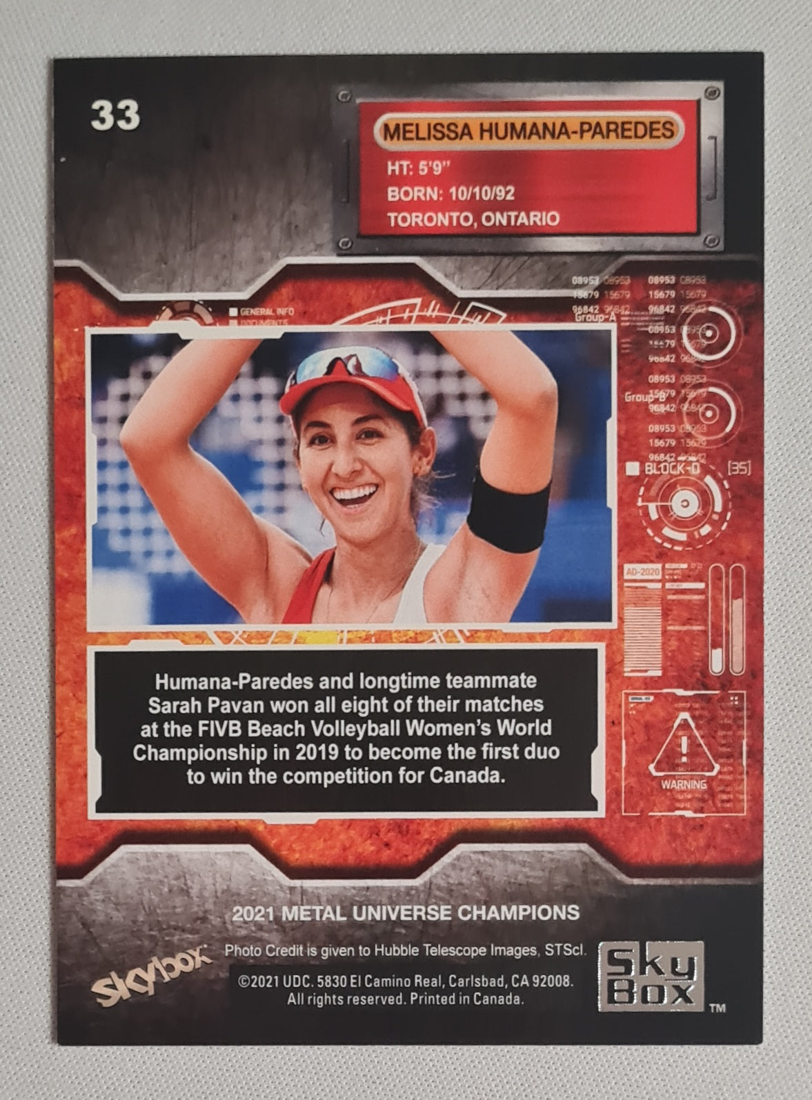 Melissa Humana-Paredes - 2021 Skybox Metal Universe Champions #33 Volleyball