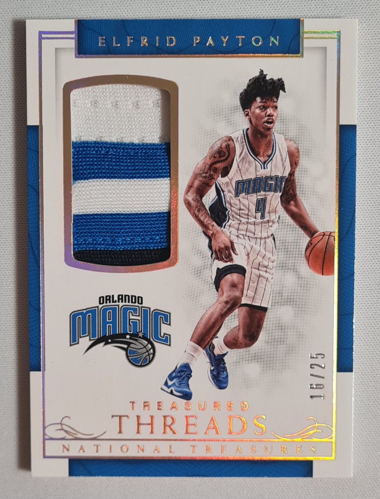 Elfrid Payton - 2016/17 Panini #34 Nationals Treasure /25 Patch