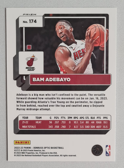 Bam Adebayo - 2022/23 Panini #174 Donruss Optic Disco Sparkles