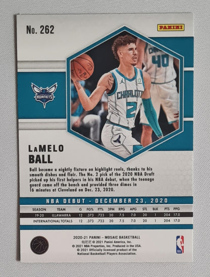 LaMelo Ball - 2020/21 Panini #262 Mosaic Rookie Card