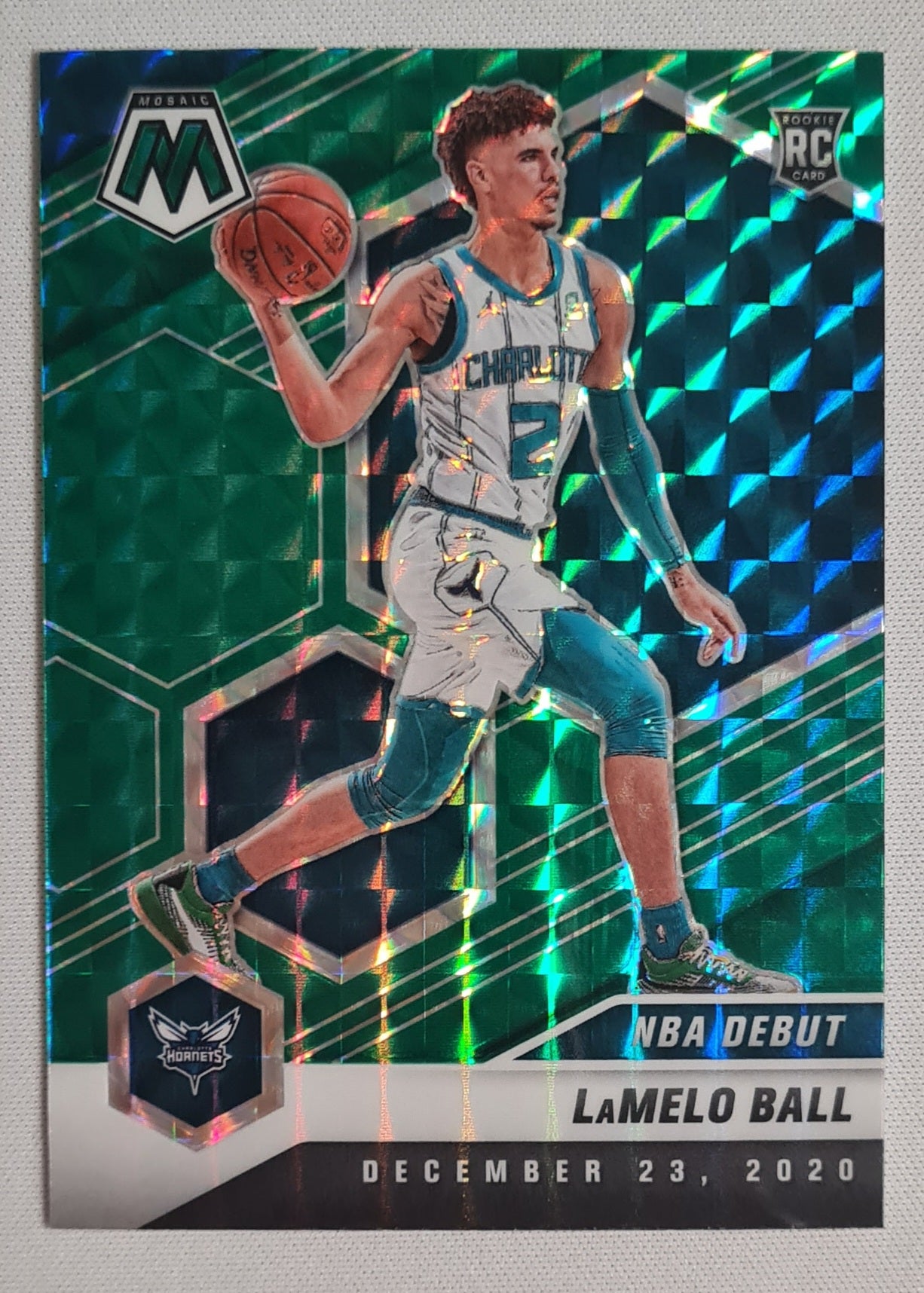 LaMelo Ball - 2020/21 Panini #262 Prizm Mosaic Green Rookie Card