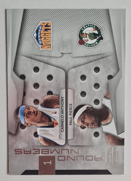 Carmelo Anthony & Paul Pierce - 2009/10 Panini #6 Round 1 Numbers
