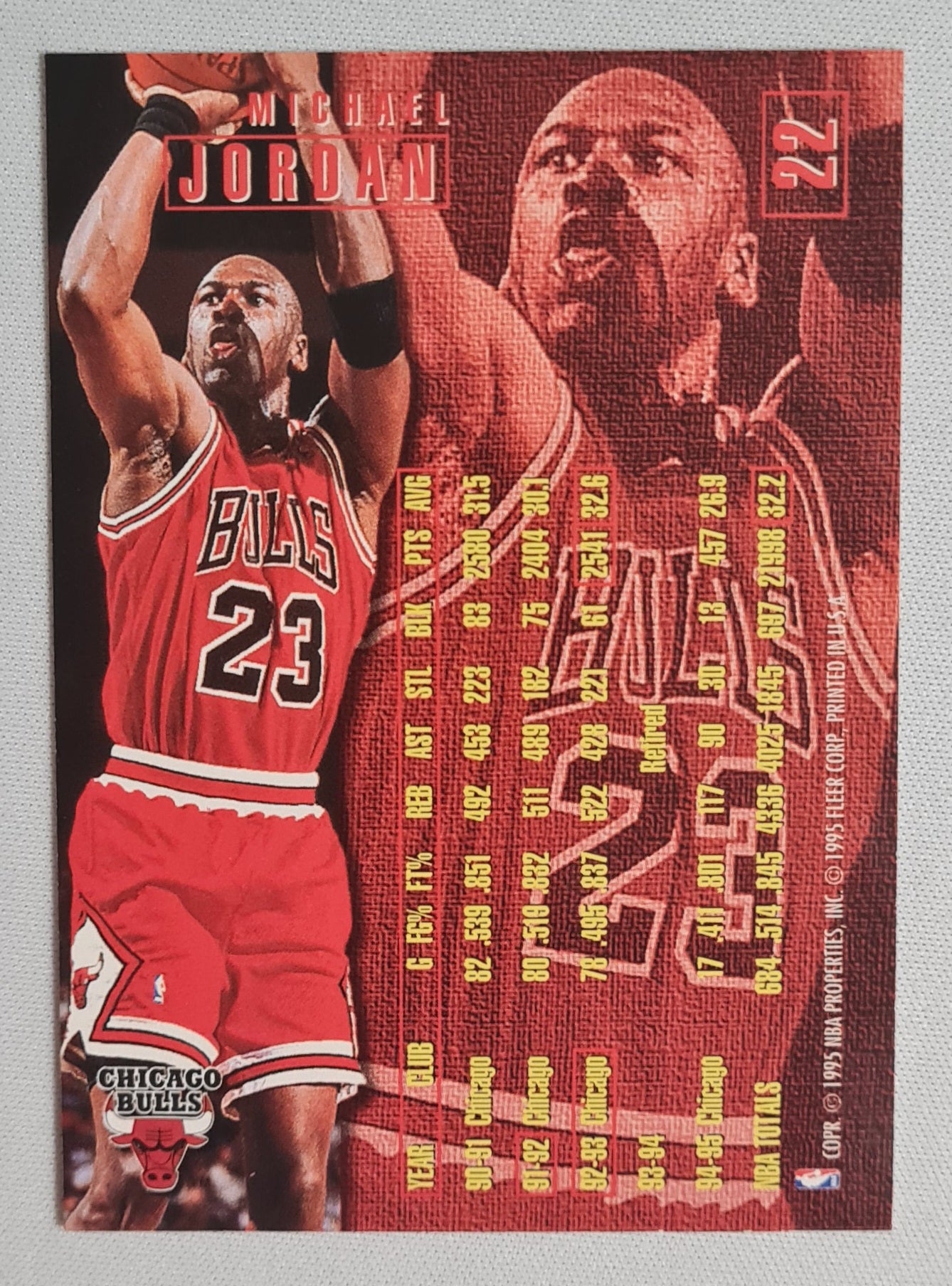 Michael Jordan - 1995/96 Fleer #22