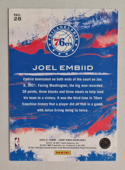 Joel Embiid - 2020/21 Panini #28 Court Kings