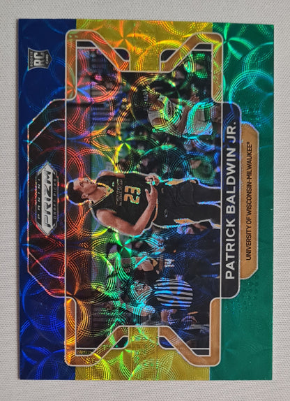 Patrick Baldwin Jr. - 2022 Panini Draft Picks #69 Blue Green Yellow Prizm Rookie Card