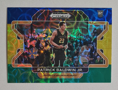 Patrick Baldwin Jr. - 2022 Panini Draft Picks #69 Blue Green Yellow Prizm Rookie Card